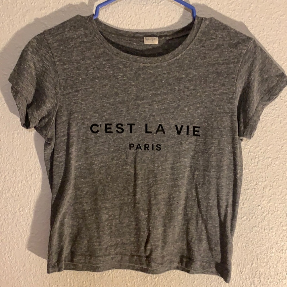 c'est la vie paris crop top